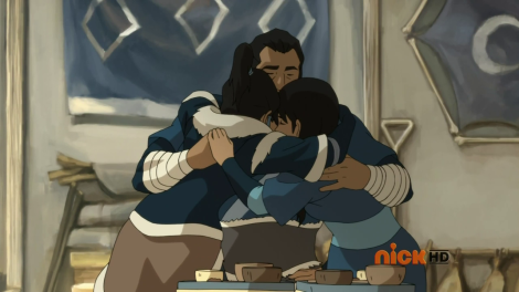 Awww... Sweet family moment before being inevitably ruined by a Northern Water Tribe douchecanoe.