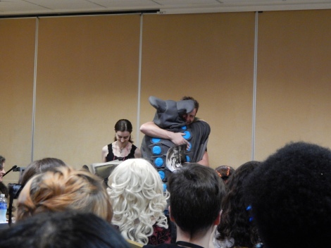 I had serious vicarious happiness whenever Rob hugged a cosplayer. 